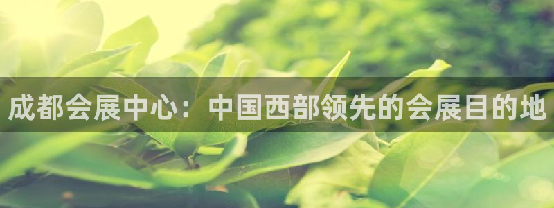 果博平台真实吗安全吗可信吗：成都会展中心：中国西部领先的会展目的地